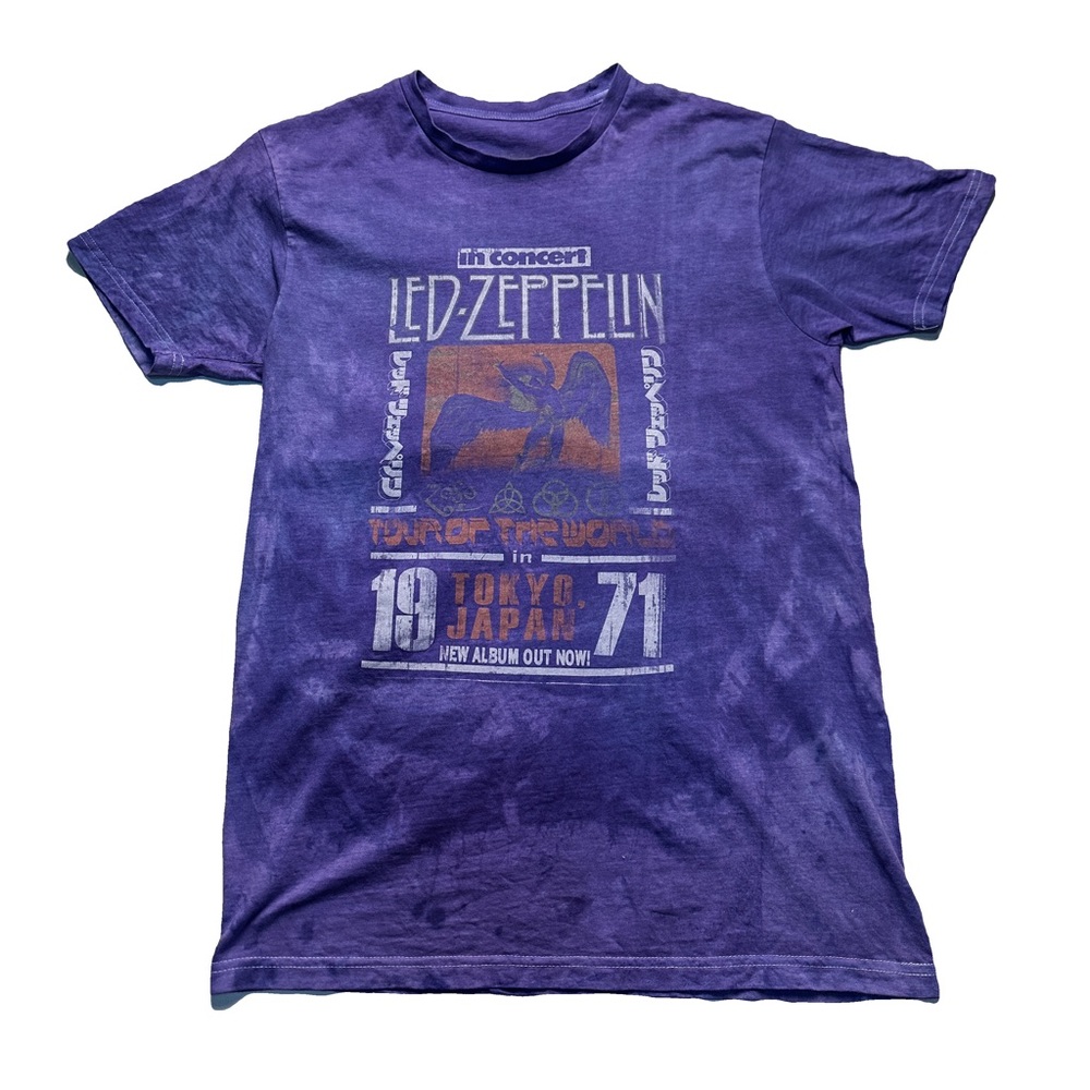 Led Zeppelin Solid Tie Dye Band Tee